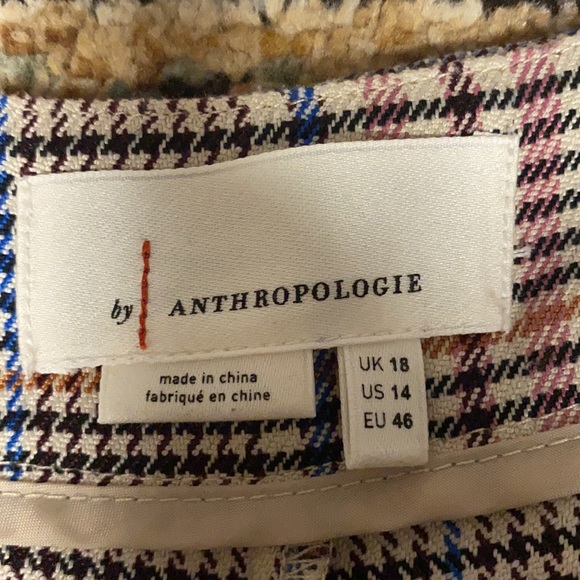 Anthropologie malcom plaid tapered pant w/cuff - Picture 4 of 9